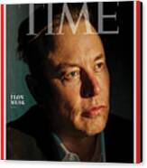 2021 Person Of The Year - Elon Musk Canvas Print