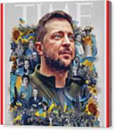 2022 Person Of The Year - Volodymyr Zelensky And The Spirit Of Ukraine Canvas Print