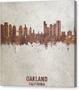 Oakland California Skyline #21 Canvas Print