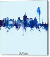 Geneva Switzerland Skyline #22 Canvas Print