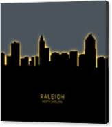 Raleigh North Carolina Skyline #24 Canvas Print