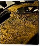 Fender Stratocaster Relic 24k Gold Leaf Relic Guitar Music Canvas Print