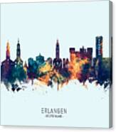 Erlangen Germany Skyline #25 Canvas Print