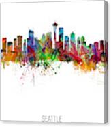 Seattle Washington Skyline #26 Canvas Print