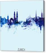 Zurich Switzerland Skyline #26 Canvas Print