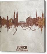 Zurich Switzerland Skyline #28 Canvas Print