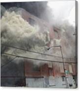 May 2nd 2006  Spectacular Greenpoint Terminal 10 Alarm Fire In Brooklyn, Ny #29 Canvas Print