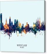 Wroclaw Poland Skyline #29 Canvas Print