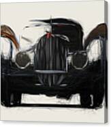 Bugatti Type 57sc Atlantic Coupe Drawing #3 Canvas Print