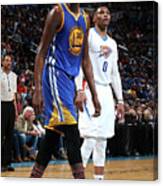 Kevin Durant And Russell Westbrook Canvas Print
