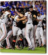Madison Bumgarner And Buster Posey Canvas Print