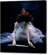 Nina Underwater For The Hydroflute Project Canvas Print