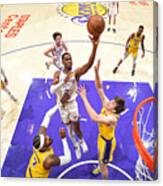 Oklahoma City Thunder V Los Angeles Lakers Canvas Print