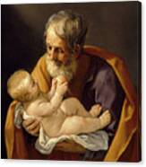 Saint Joseph And The Christ Child #4 Canvas Print