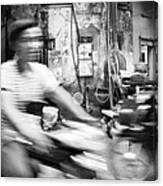 Siem Reap Cambodia Street Motorbikes #3 Canvas Print