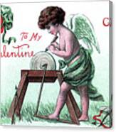 Vintage Valentine #3 Canvas Print