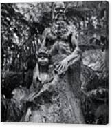 William Rickett's Aboriginal Sculpture - Black And White Photo  #10 Canvas Print