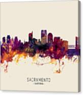 Sacramento California Skyline #30 Canvas Print