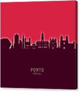 Porto Portugal Skyline #32 Canvas Print