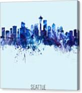 Seattle Washington Skyline #32 Canvas Print