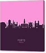 Porto Portugal Skyline #33 Canvas Print