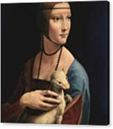 Lady With An Ermine Canvas Print