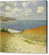 Path In The Wheat At Pourville Canvas Print