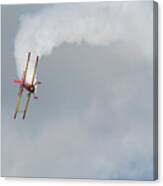 Red And Yellow Airplane Canvas Print