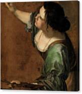 Self-portrait As The Allegory Of Painting Canvas Print
