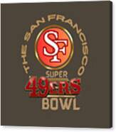 49ers Super Bowl T-shirt Canvas Print