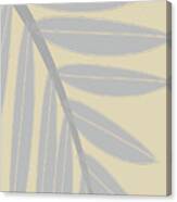 Boho Pastel Palm Leaf Abstract #5 Canvas Print