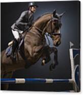 Show jumping Canvas Print