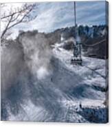 Skiing At The North Carolina Skiing Resort In February #5 Canvas Print