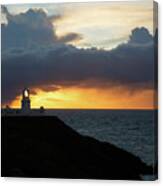 Sunset At Strumble Head Lighthouse #5 Canvas Print