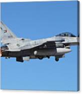Uae Block 60 F-16 Departing Nellis Afb Canvas Print