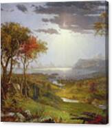 Autumn On The Hudson River By Jasper Francis Cropsey Canvas Print