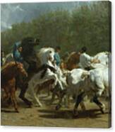The Horse Fair #8 Canvas Print