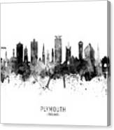 Plymouth England Skyline #9 Canvas Print