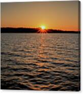 A Bright Eyelash Lake Sunset Canvas Print