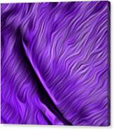 A Fold In Time - Purple Canvas Print