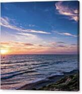A Glorious Sunset At North Ponto, Carlsbad State Beach Canvas Print