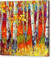 A Mondrian Fall Canvas Print