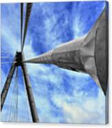 A Selective Colour Of The Marine Way Bridge Southport England. August 2010 Canvas Print