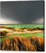 A Storm Approaching The Outer Banks Ap Canvas Print