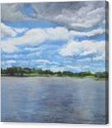A View On The Maurice River Canvas Print