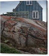 A Wooden House In Disco Bay Canvas Print