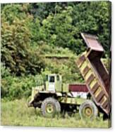 Abandoned Euclid Dump Truck Canvas Print