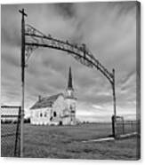 Abandoned Scandia Lutheran Church In Nw Nd Near Grenora Canvas Print