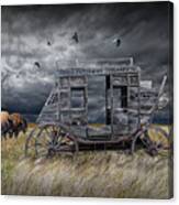 Abandoned Wells Fargo Stage Coach Canvas Print