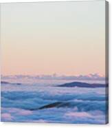 Above Clouds And Sunset - High Tatras, Slovakia Canvas Print